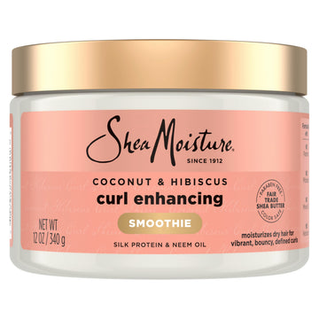 SheaMoisture jar front view showing label and curl smoothie benefit