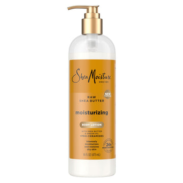 SheaMoisture front pump bottle showing product branding and easy dispensing benefit
