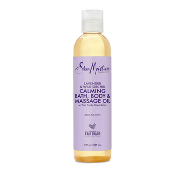 SheaMoisture front bottle view showing calming lavender oil benefits