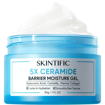 SKINTIFIC front packaging showing 30g tube and product name, clear barrier support
