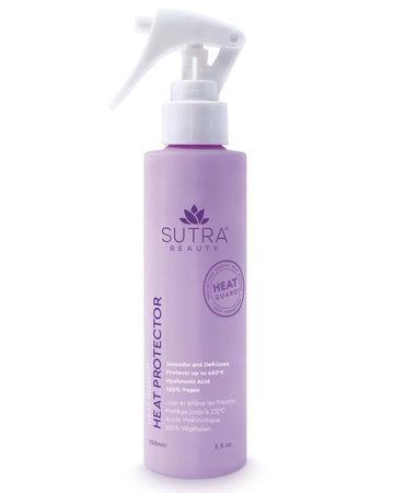 SUTRA front packaging showing protective spray and claims for styling safety