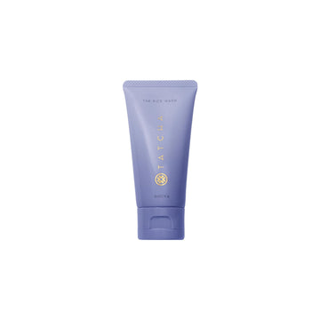 TATCHA travel tube front view showing compact cleanser for convenient routines