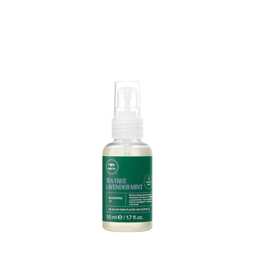 Tea Tree front packaging showing bottle and calming benefits