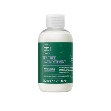 Tea Tree front packaging showing bottle and calming lavender scent benefits