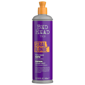 TIGI Bed Head front bottle view showing toning formula and size benefit