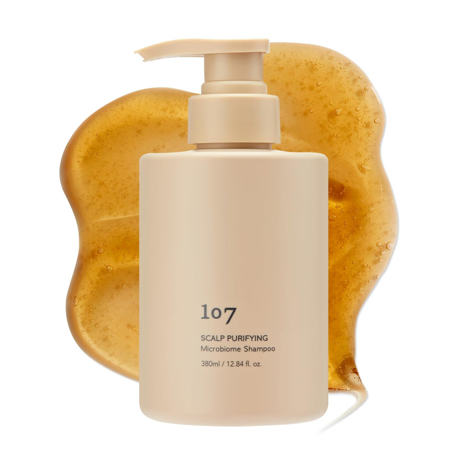 107 front packaging showing clean label and shampoo benefit
