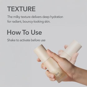 107 ingredient label showing Plantago and hyaluronic complex for targeted hydration