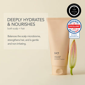 107 pump and label detail highlighting ingredient list and use