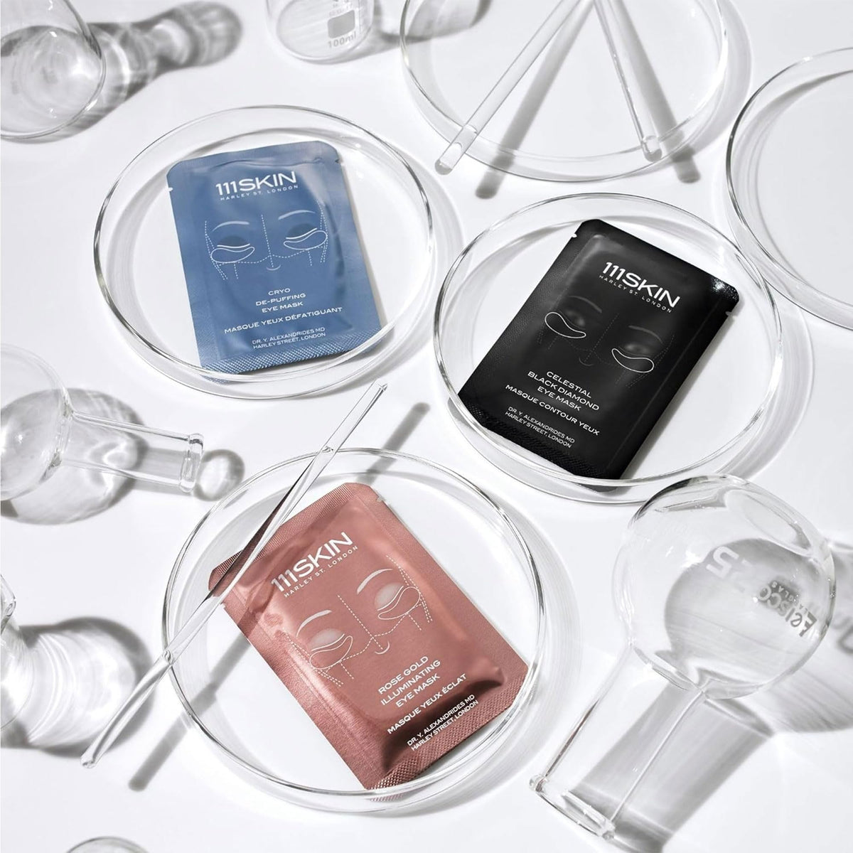 111SKIN several masks in a bowl ready to use for concentrated treatment