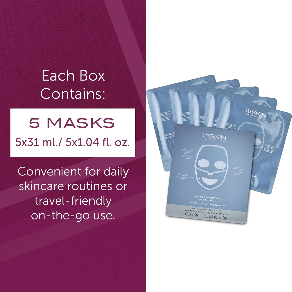 111SKIN ingredient label highlighting peptides and tetrapeptide