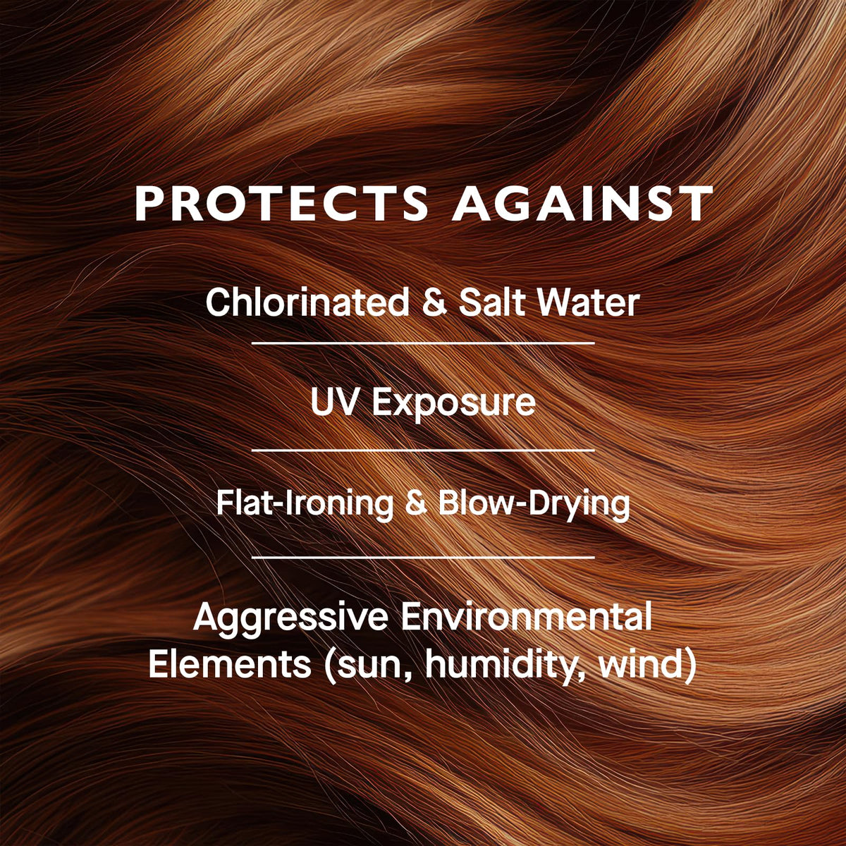 12 Benefits used with blow dryer showing heat protection and frizz control benefits