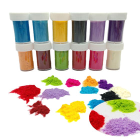12Colors front view of 12 jars showing vibrant shades and manicure variety