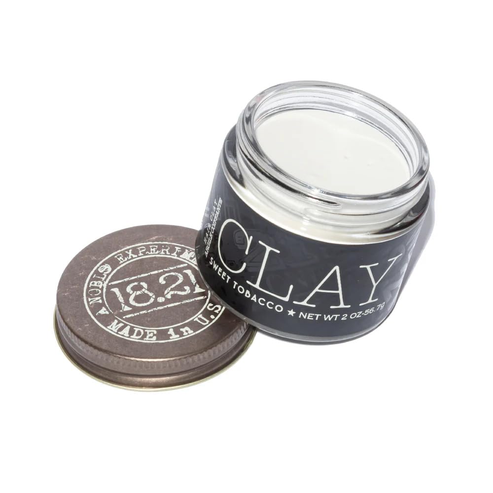 18.21 Man Made front jar view showing matte packaging and 2 oz size benefit
