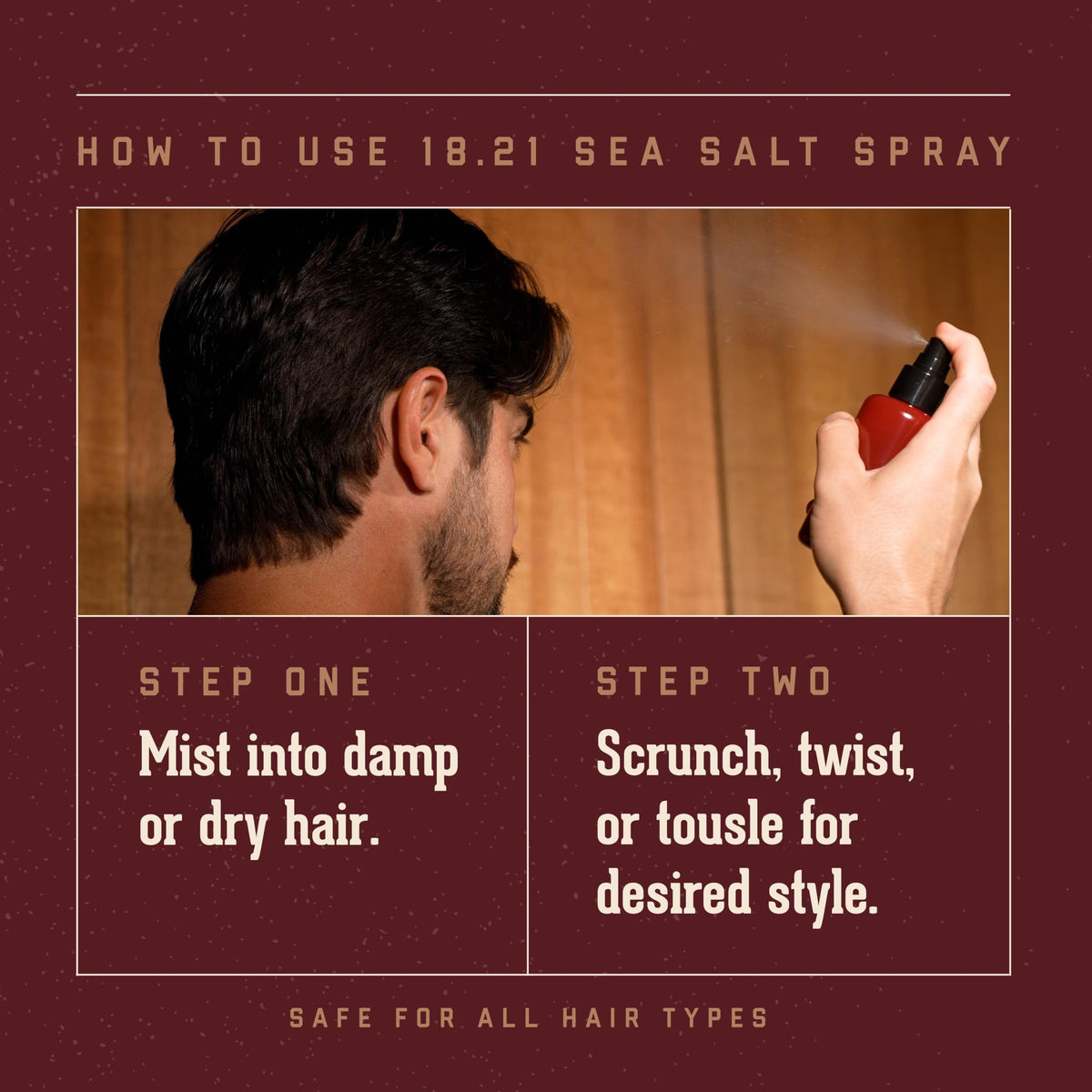 18.21 Man Made mist spraying to show fine texture and even application benefit