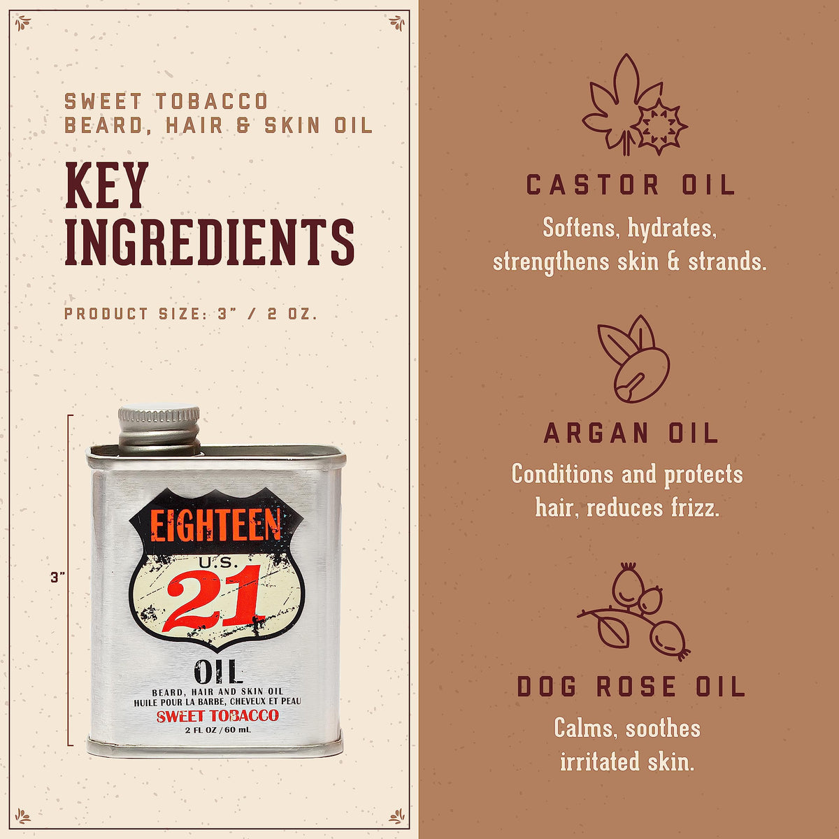 18.21 Man Made close-up oil texture highlighting lightweight absorption benefit