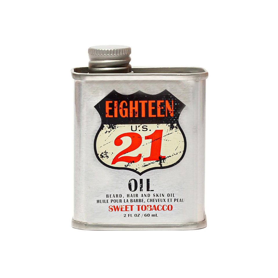 18.21 Man Made front bottle showing label and sweet tobacco scent benefit
