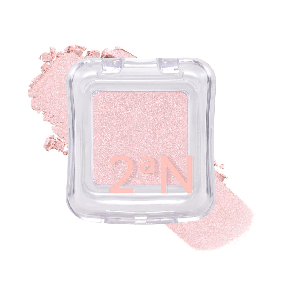 2aN compact front view showing clean design and visible powder, highlights portability