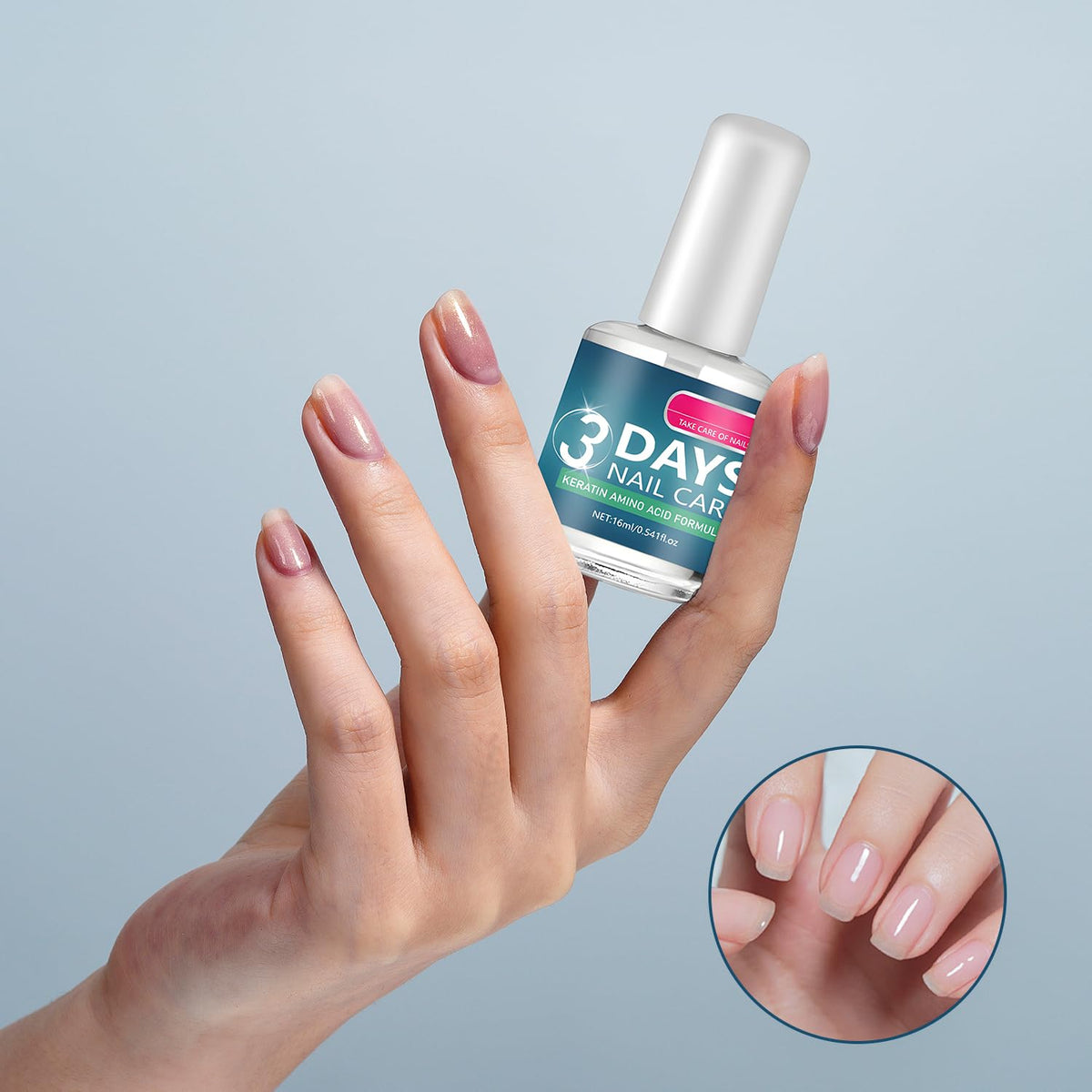Generic 3 Days Nail Care open-cap brush detail for precise application