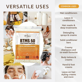 33rd PARALLEL BTMS 50 granular texture close-up, highlights ease of melting and blending