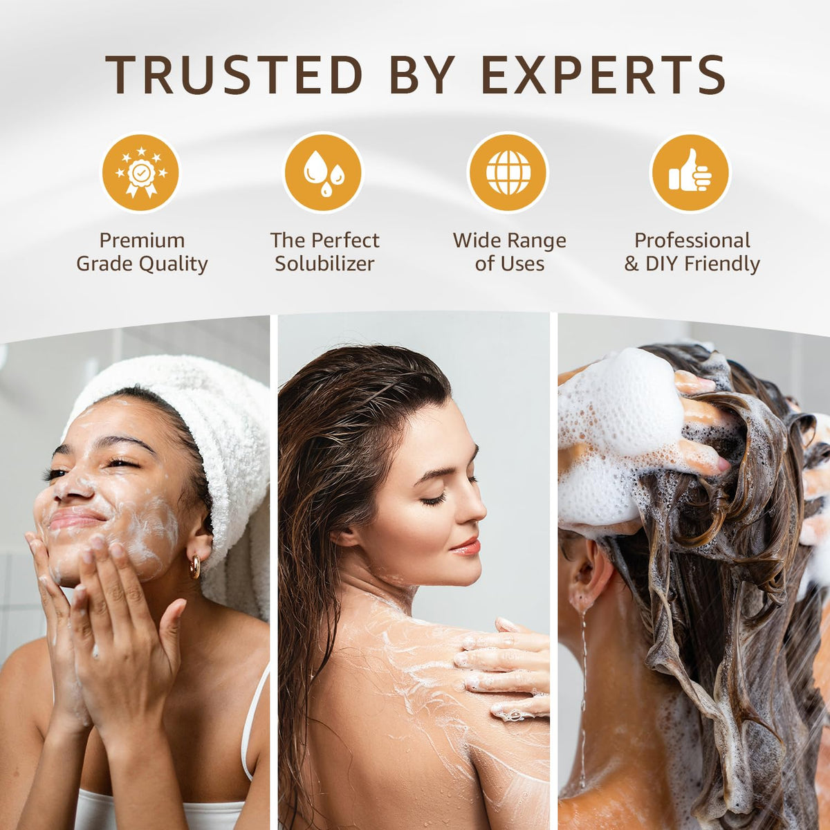 33RD PARALLEL SOAP CO. IPM blended into lotion illustrating better spreadability