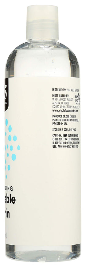 365 by Whole Foods Market glycerin drop on skin highlighting moisturizing benefit