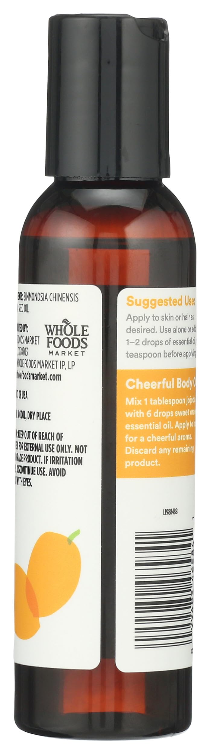 365 by Whole Foods Market close-up of jojoba oil texture demonstrating smooth emollience