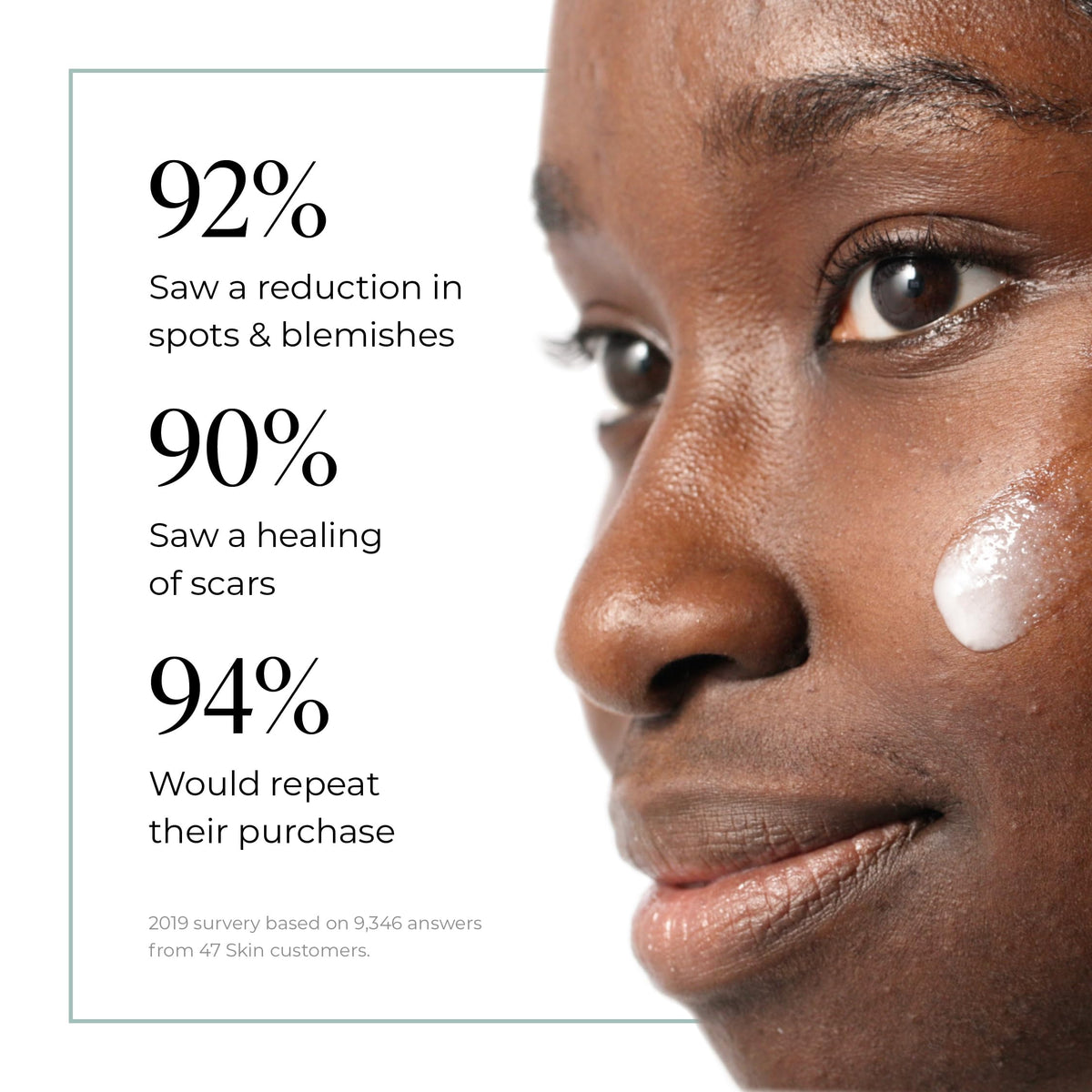 47 Skin ingredient label reading Silver Chitoderm to show formula transparency