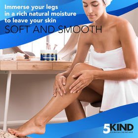 5kind clinical skincare lifestyle image woman walking with smoother-looking legs