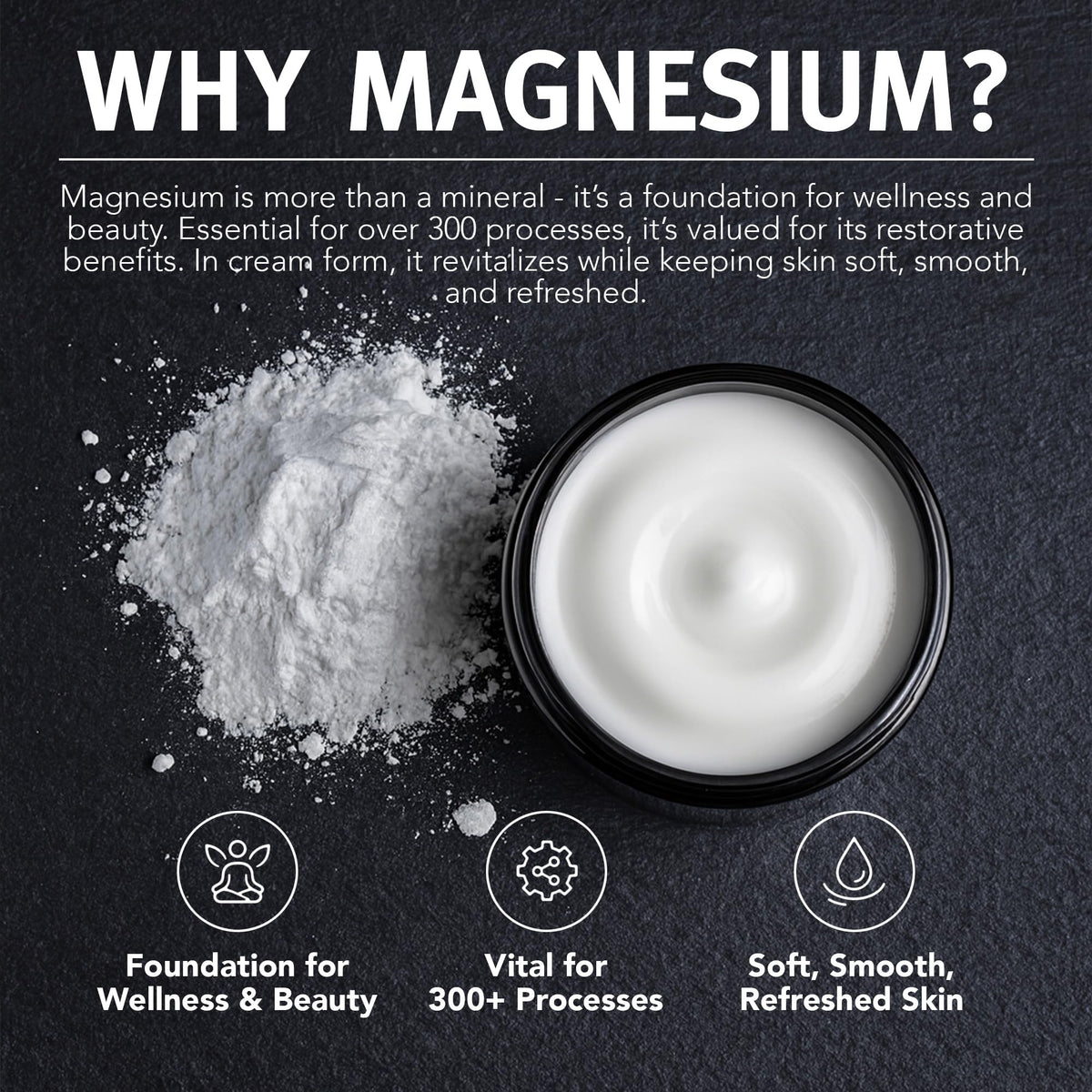 5Kind magnesium cream placed on bathroom shelf in lifestyle setting for daily routine benefit