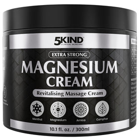 5Kind magnesium cream front tube showing clean clinical packaging and product benefit