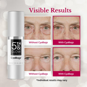 5th & Glow close-up label highlighting key ingredients and benefits