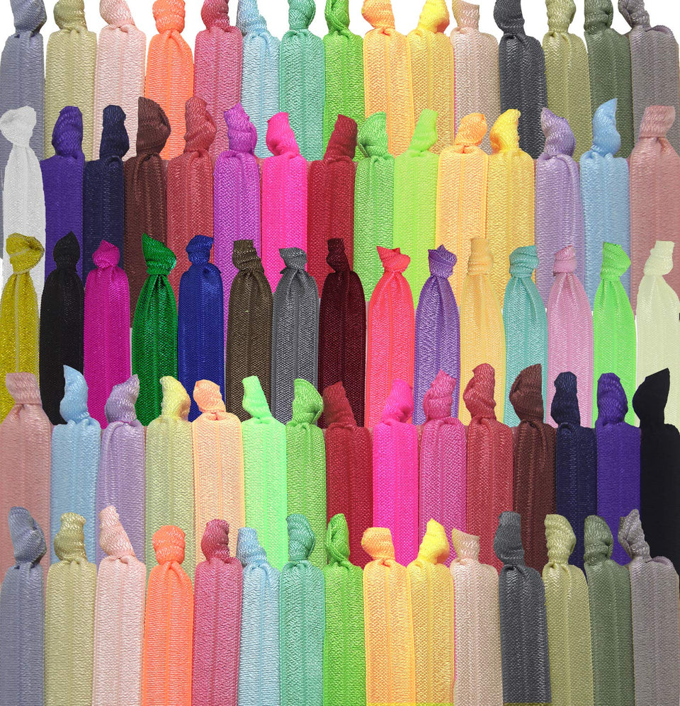 79STYLE front packaging showing 100 hair ties and color variety for convenience