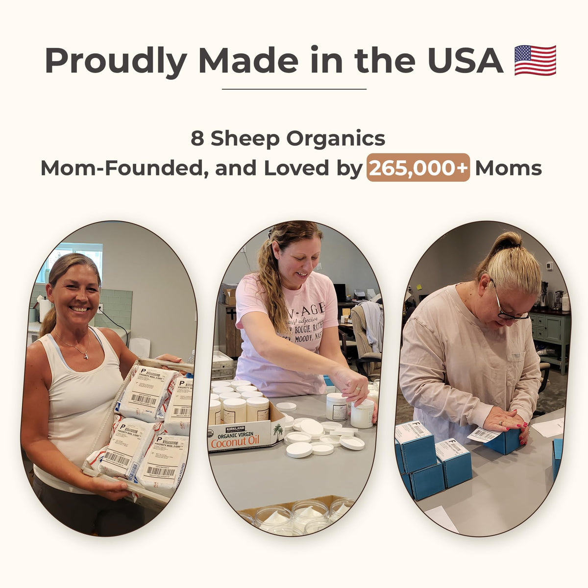8 SHEEP ORGANICS maternity lifestyle shot conveying gentle daily care