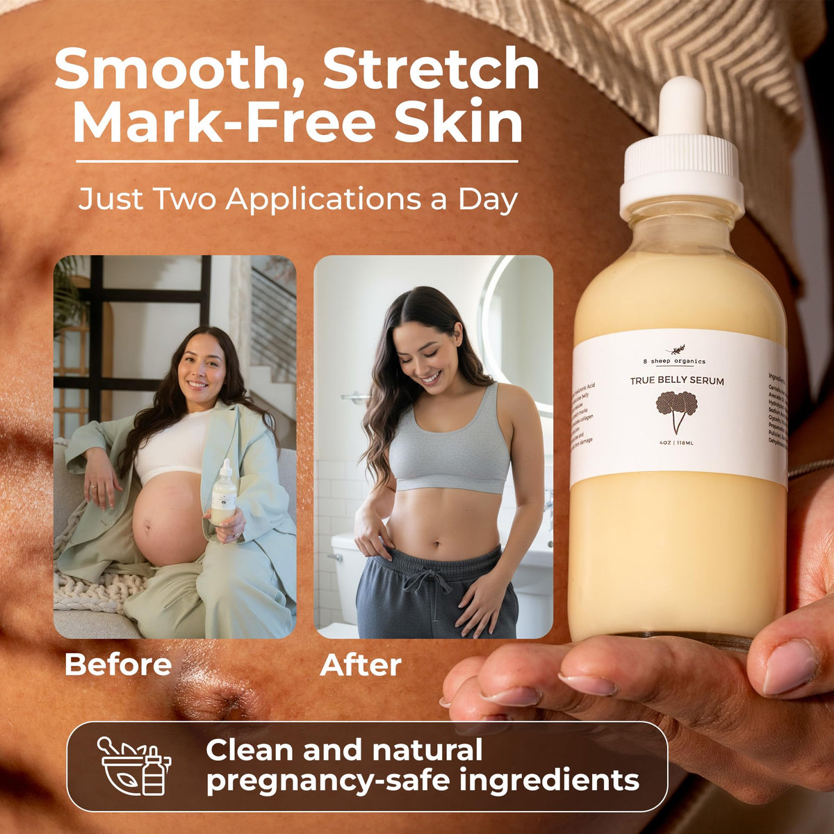 8 SHEEP ORGANICS texture droplet demonstrating fast-absorbing hydration