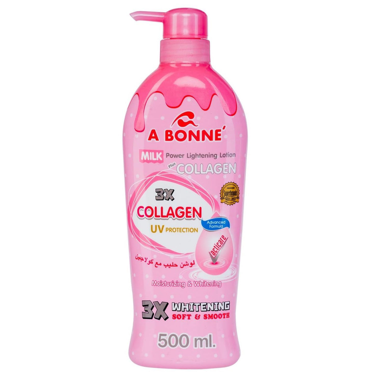 A Bonné front packaging showing bottle and label for clear product ID and benefit