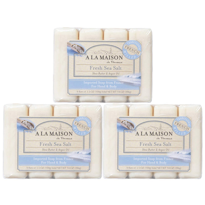 A LA MAISON front packaging showing twelve bars and coastal branding for gifting