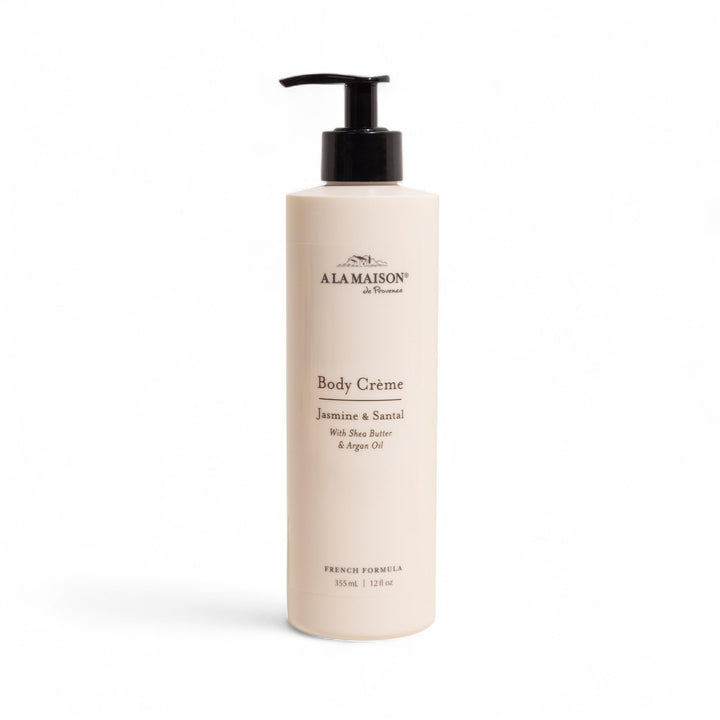 A LA MAISON front packaging showing amber bottle and product name benefit hydration