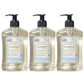 A LA MAISON front packaging showing fresh sea salt scent and eco benefits