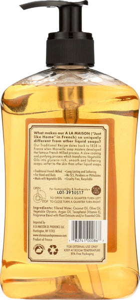 A LA MAISON pump dispensing soap illustrating controlled use and mess-free application