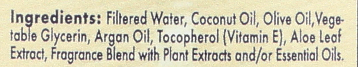 A LA MAISON ingredients label detail highlighting plant-based, natural formulation