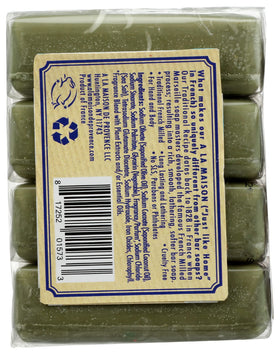 A LA MAISON bar creating rich lather to show moisturized cleansing