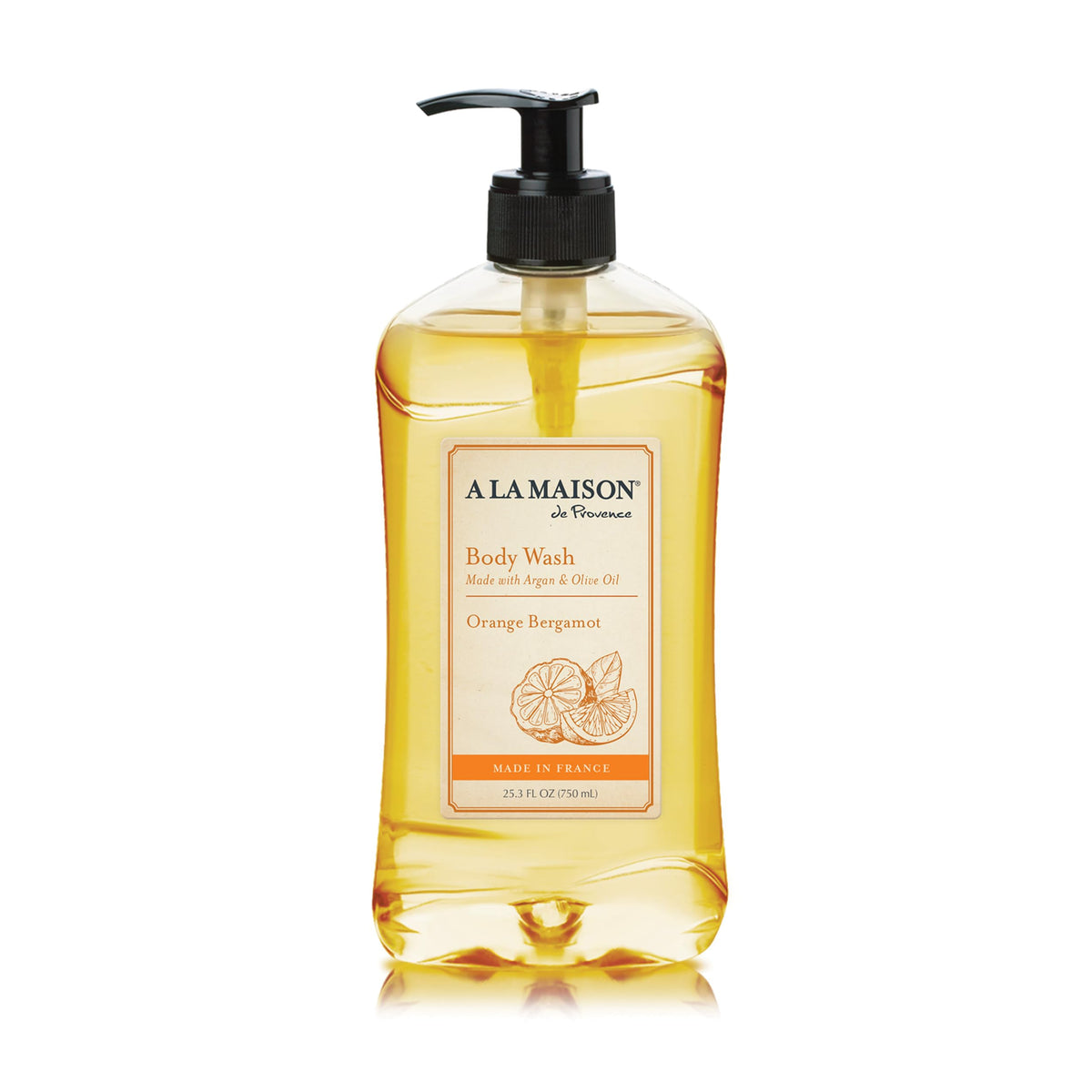 A LA MAISON front packaging showing bottle and branding, fresh citrus appeal
