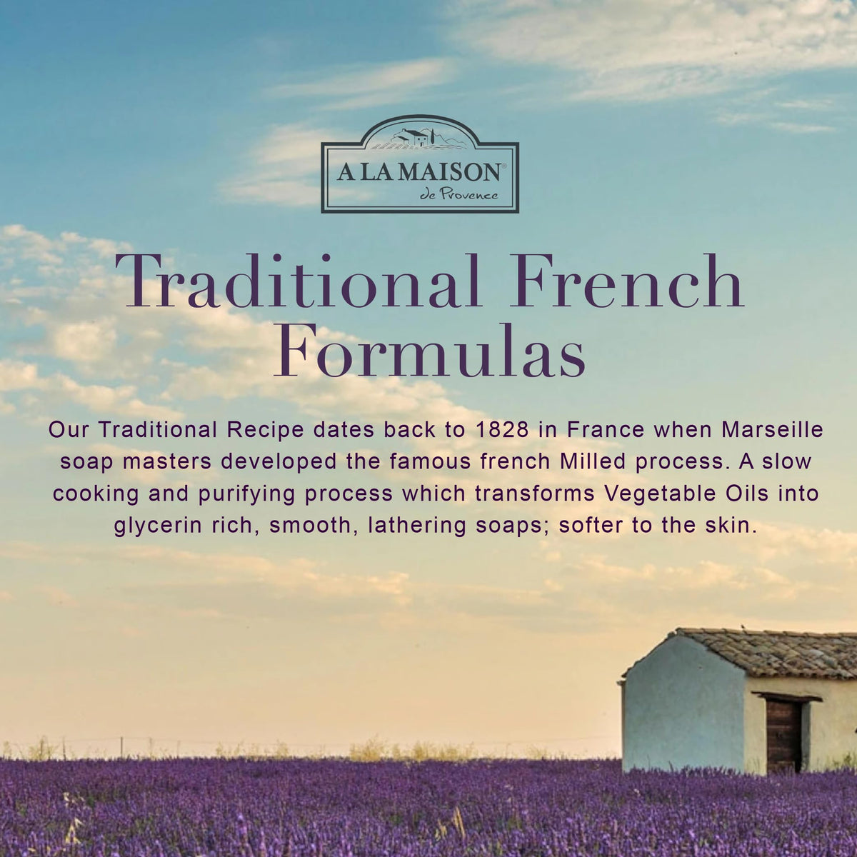 A LA MAISON bottle in bathroom lifestyle scene signaling eco-conscious daily routine