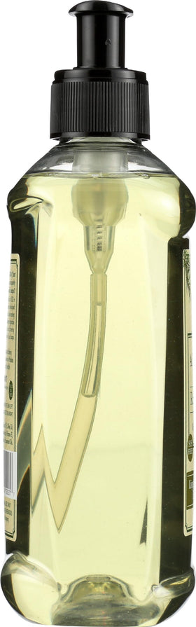 A LA MAISON bottle back showing recycled plastic mark and eco-friendly packaging benefit