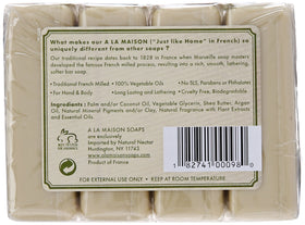A LA MAISON creamy lather close-up highlighting moisturizing shea butter benefits