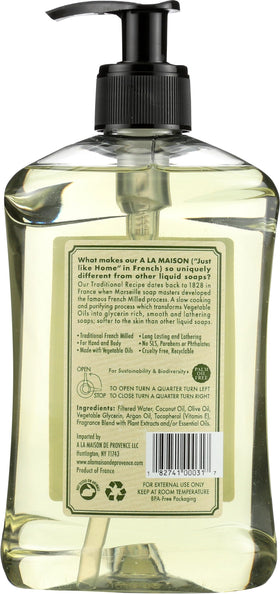 A LA MAISON pump dispenser ready to use with easy one-handed dispensing benefit
