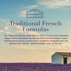 A LA MAISON refill in use at sink showing eco-friendly refill convenience