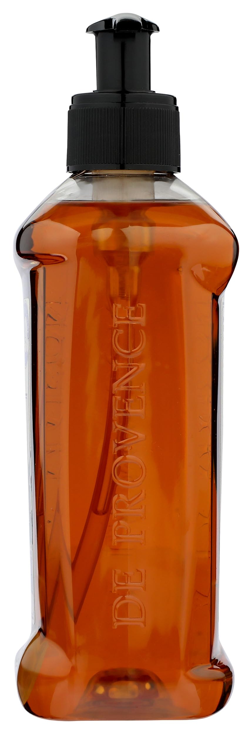 A LA MAISON bottle next to smartphone showing 16.9 fl oz size and countertop fit