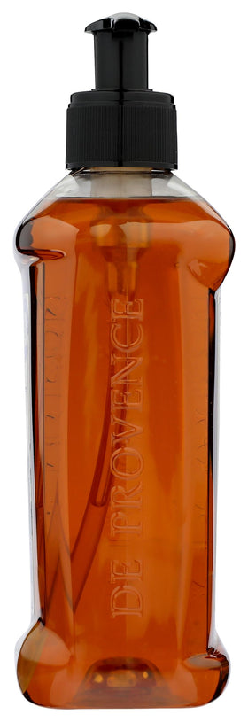 A LA MAISON bottle next to smartphone showing 16.9 fl oz size and countertop fit