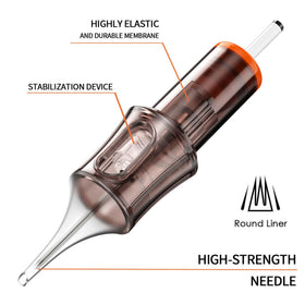 A-minusone close-up of 1214RL needle tips showing precise grouping for clean lines